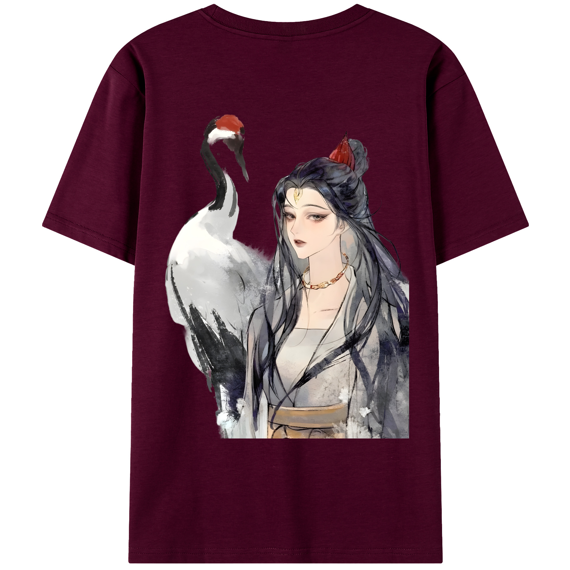 （画像用） Ne Zha 2 ナタ 魔童の大暴れ レディース半袖Tシャツ(バックプリント)